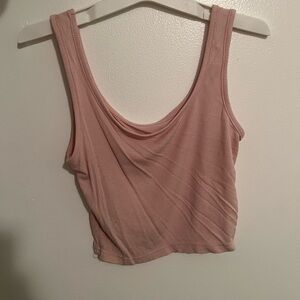 SHEIN Pink Ribbed Tank Top